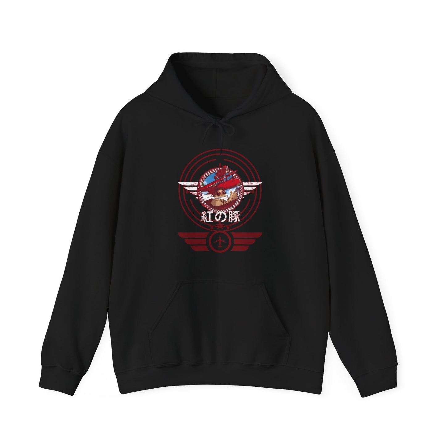 Porco Rosso Aviator Hoodie – 100% Cotton Studio Ghibli Pilot Anime Sweatshirt