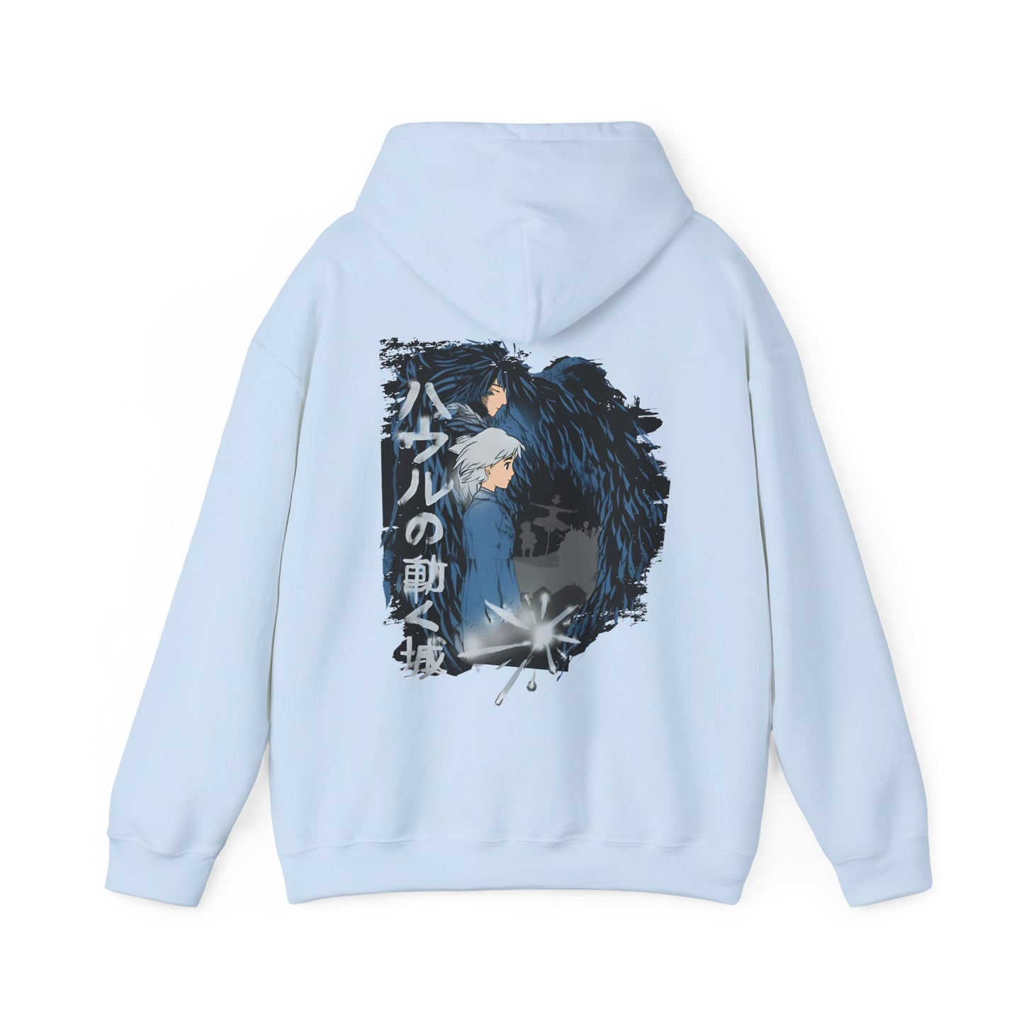 Howl & Sophie Back Print Hoodie – 100% Cotton Studio Ghibli Hoodie Inspired by Howl’s Moving Castle