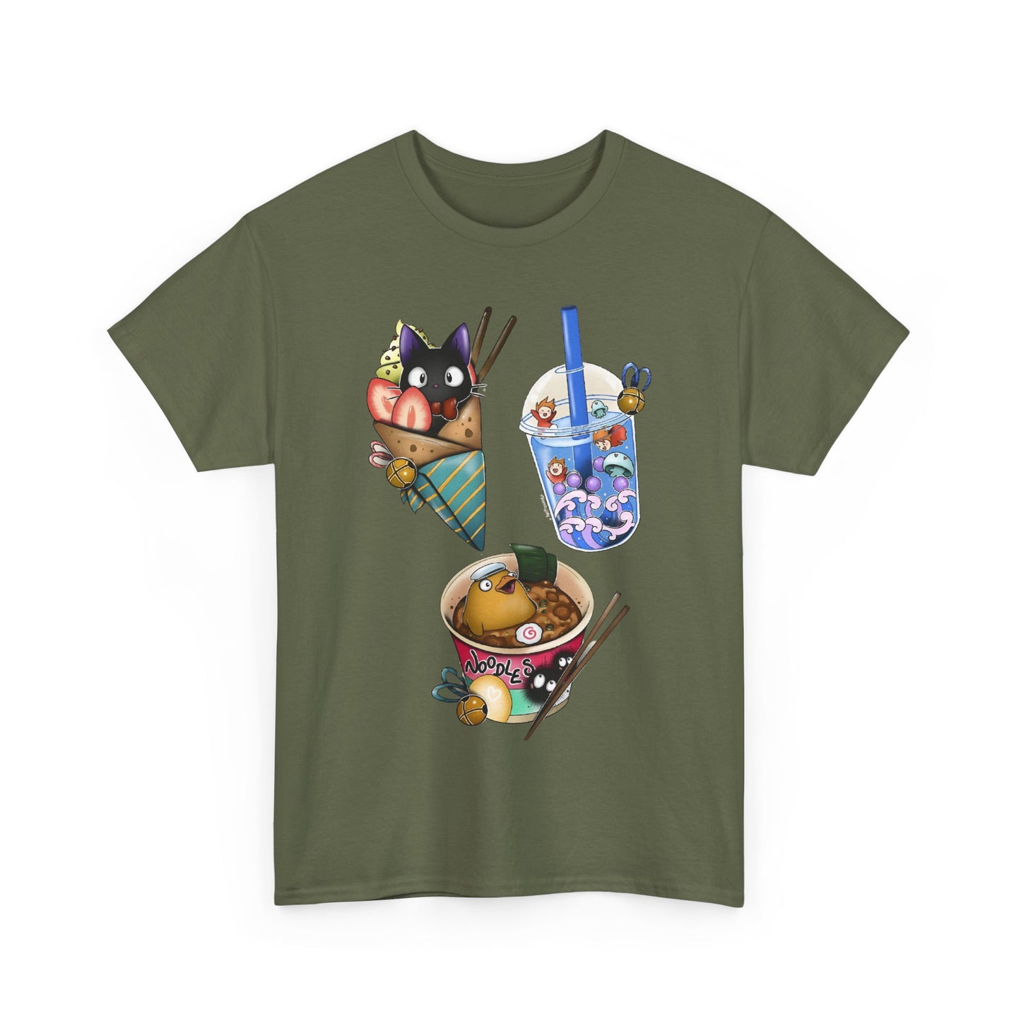 Ghibli Kawaii T-Shirt – Cute Studio Ghibli Shirt 100% Cotton Anime Tee for Fans
