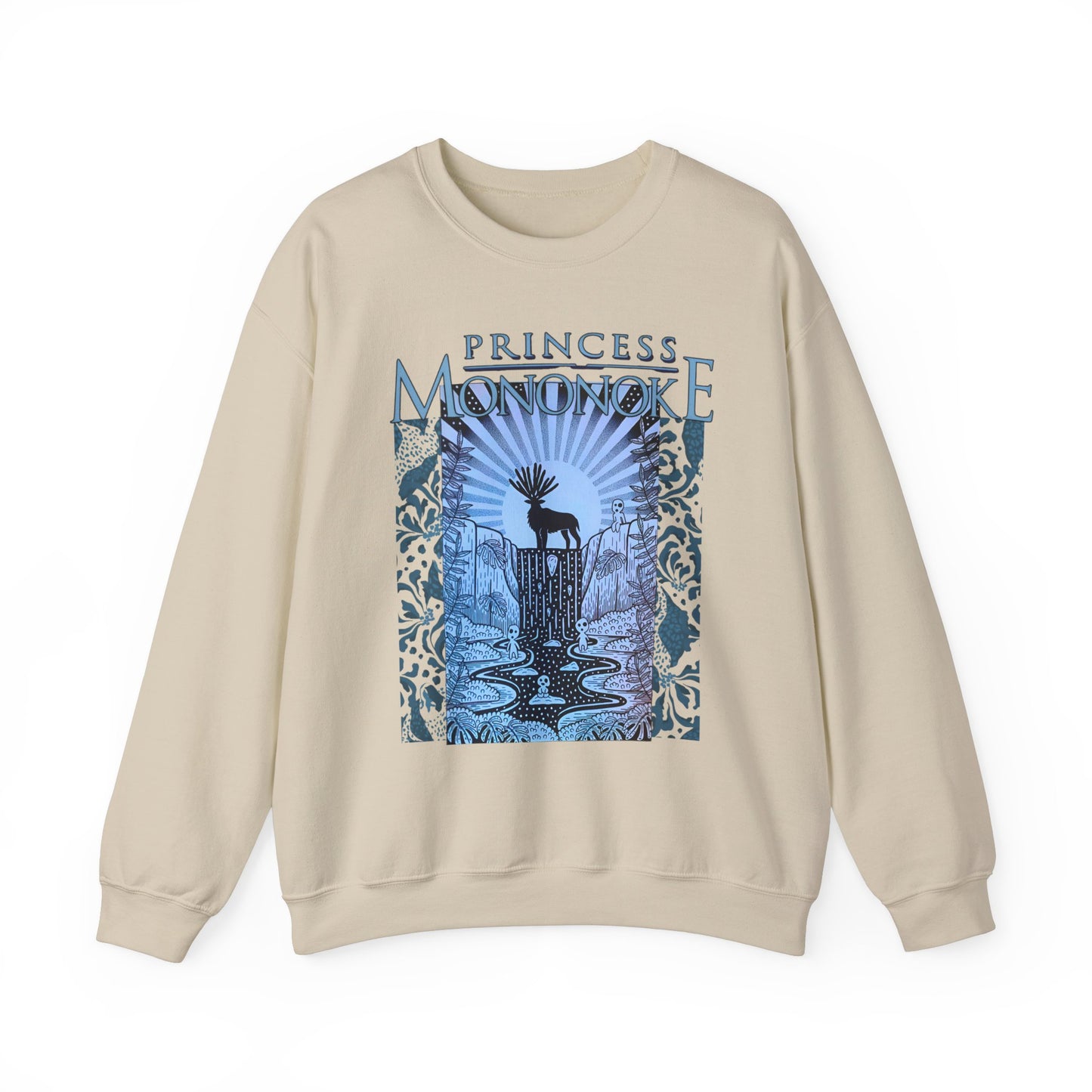 Mononoke Princess Forest Spirit Sweatshirt – 100% Cotton Studio Ghibli Inspired Anime Pullover