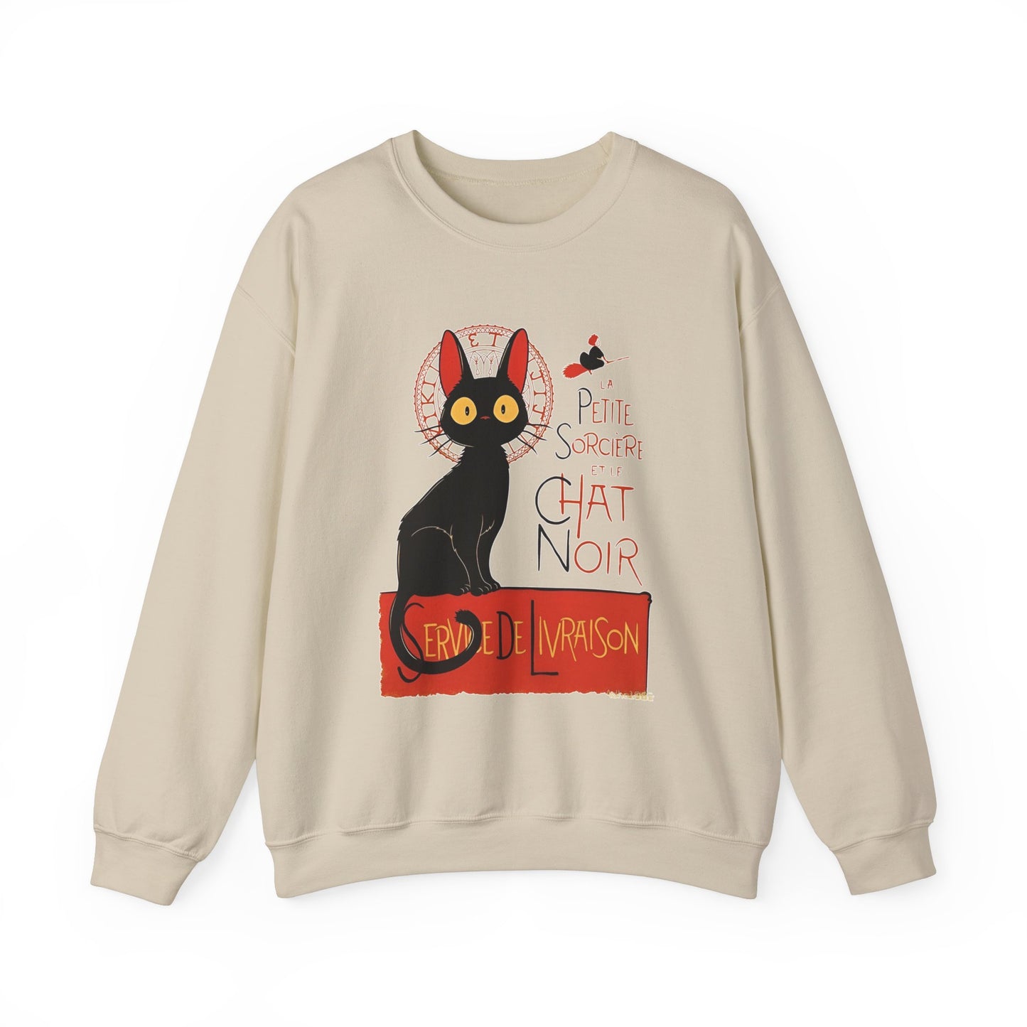Kiki's Delivery Service Sweatshirt – 100% Cotton Studio Ghibli "Service de Livraison" Cozy Pullover