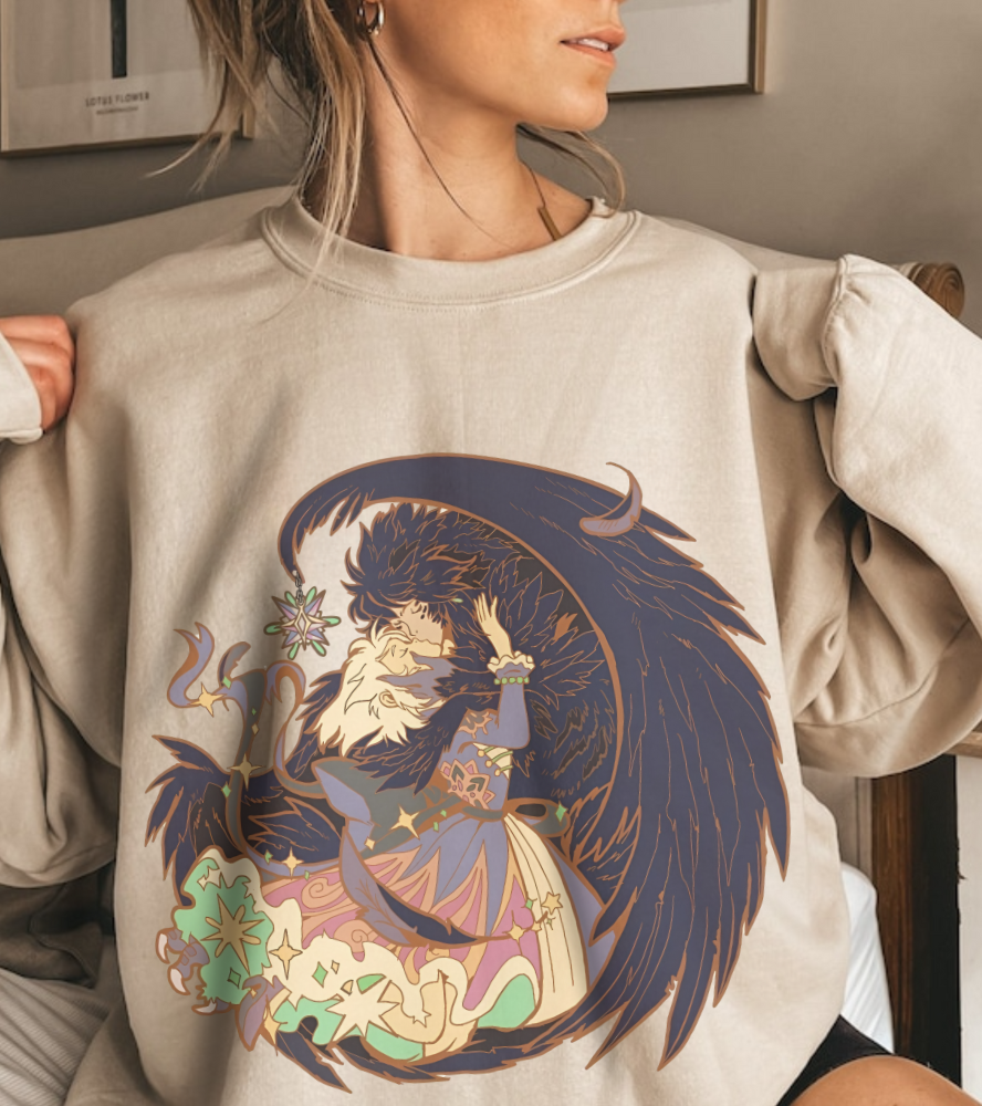 Howl's Moving Castle Kiss Sweatshirt – 100% Cotton Studio Ghibli Romantic Anime Pullover
