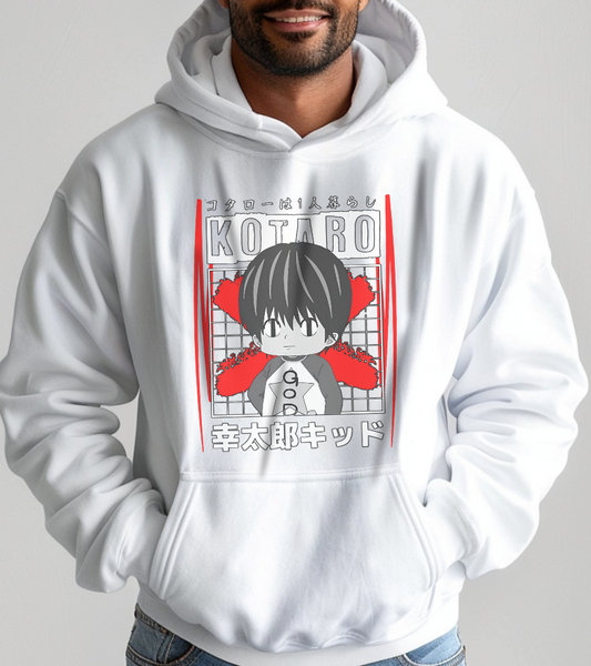 Kotaro Lives Alone Hoodie – 100% Cotton | Cozy Anime Hoodie for Slice of Life Fans