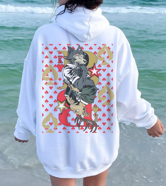 Legoshi Beastars Back Print Hoodie – 100% Cotton | Bold Anime Hoodie for Beastars Fans