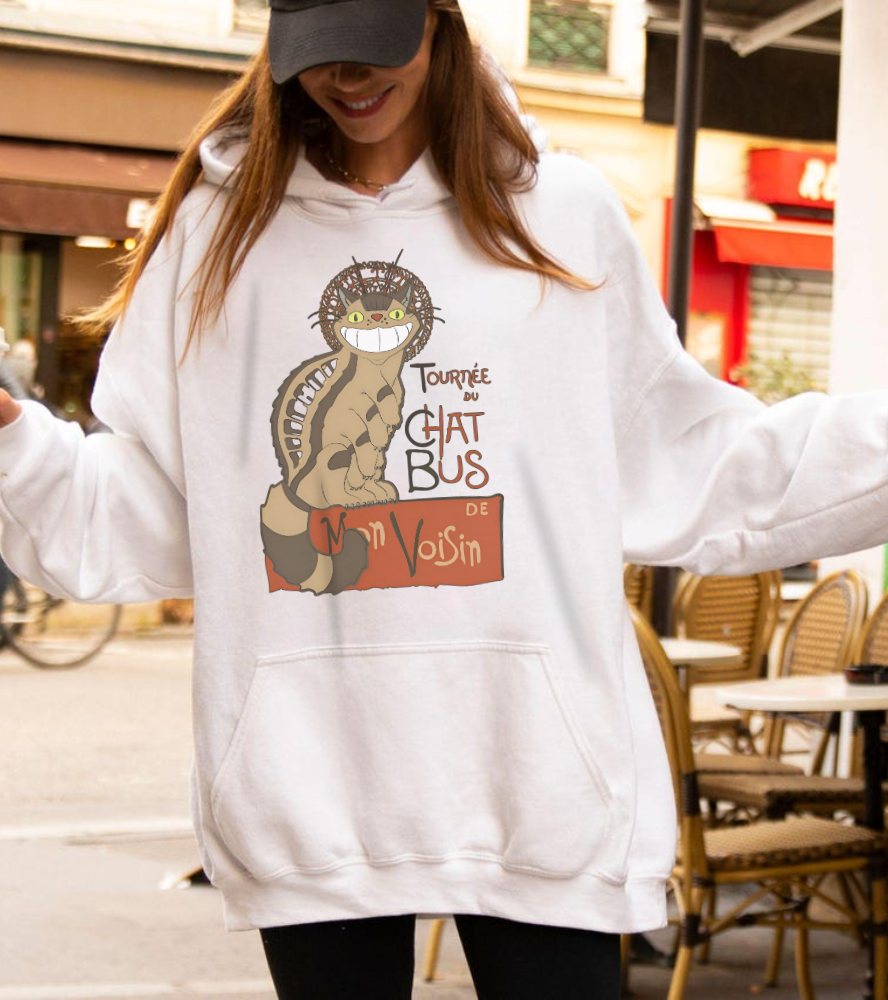 Catbus Studio Ghibli Hoodie – 100% Cotton My Neighbor Totoro Hoodie for Anime and Ghibli Fans