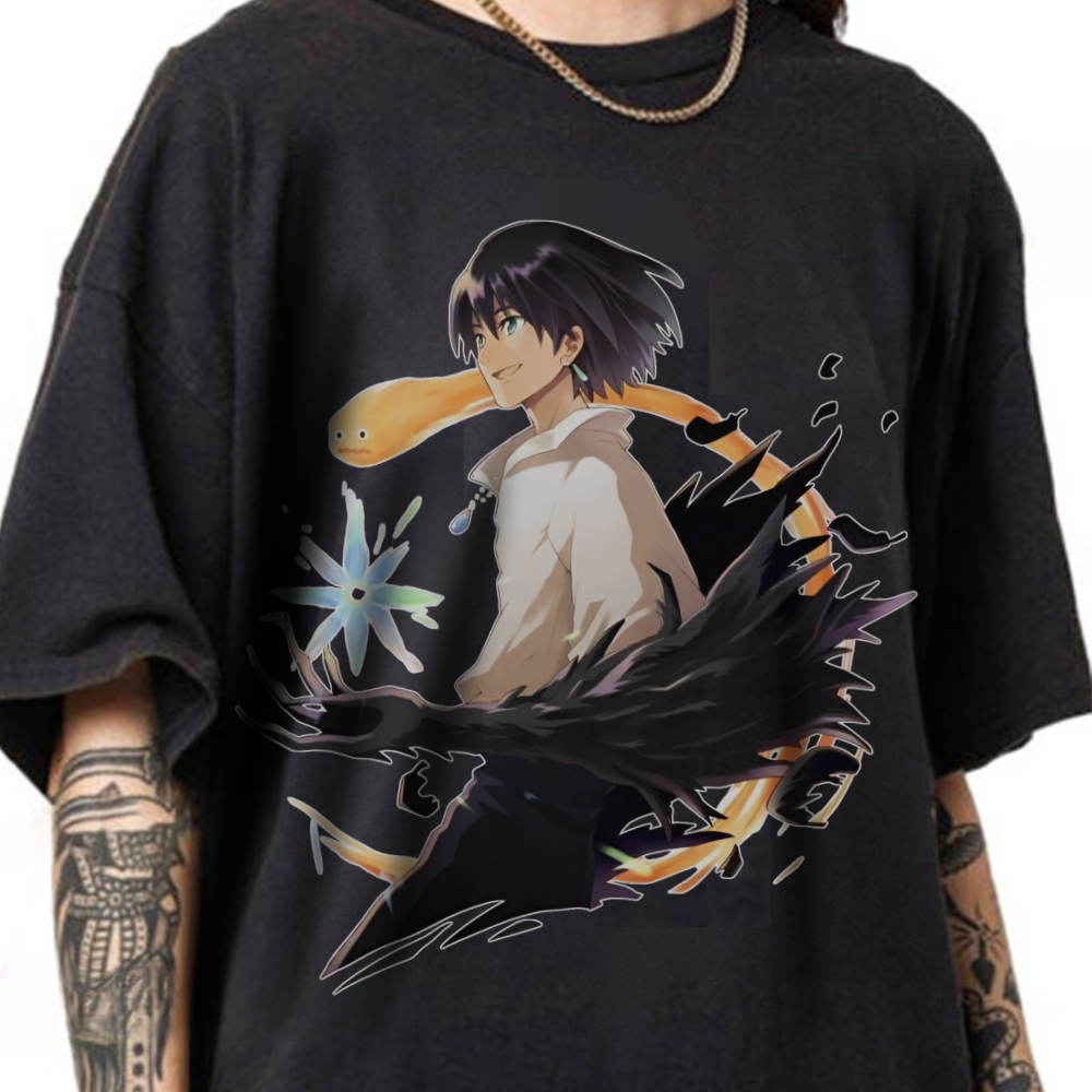 Howl & Calcifer Ghibli T-Shirt – 100% Cotton Anime Shirt Gift