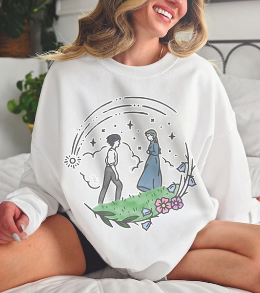 A Heart’s a Heavy Burden Sweatshirt – Howl & Sophie Inspired | Studio Ghibli | 100% Cotton Gildan 18000