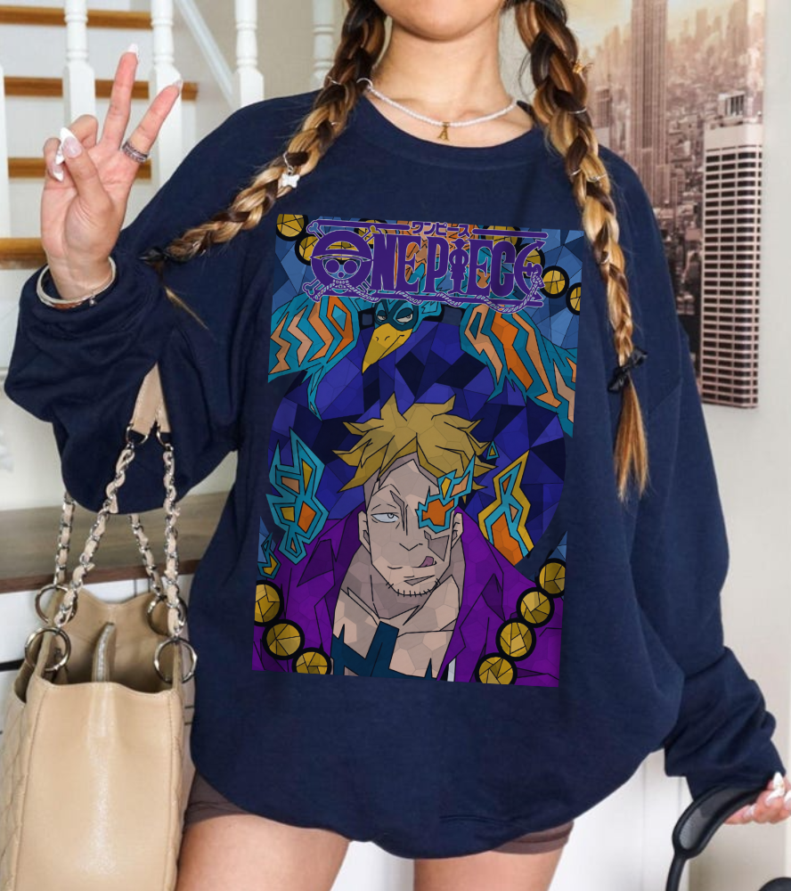 Marco the Phoenix One Piece Sweatshirt – 100% Cotton Anime Pullover for Fans