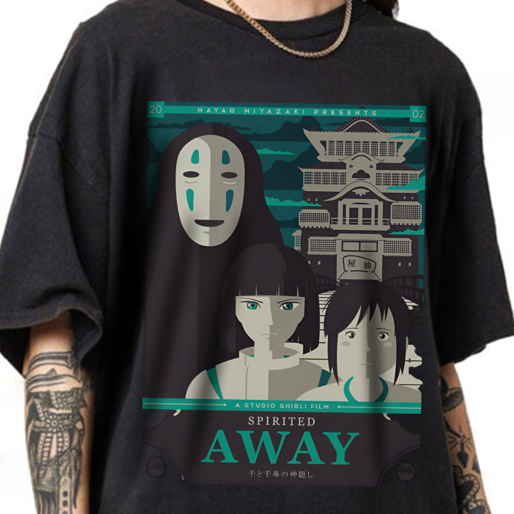 Spirited Away Postal T-Shirt | Studio Ghibli Anime Cotton Tee