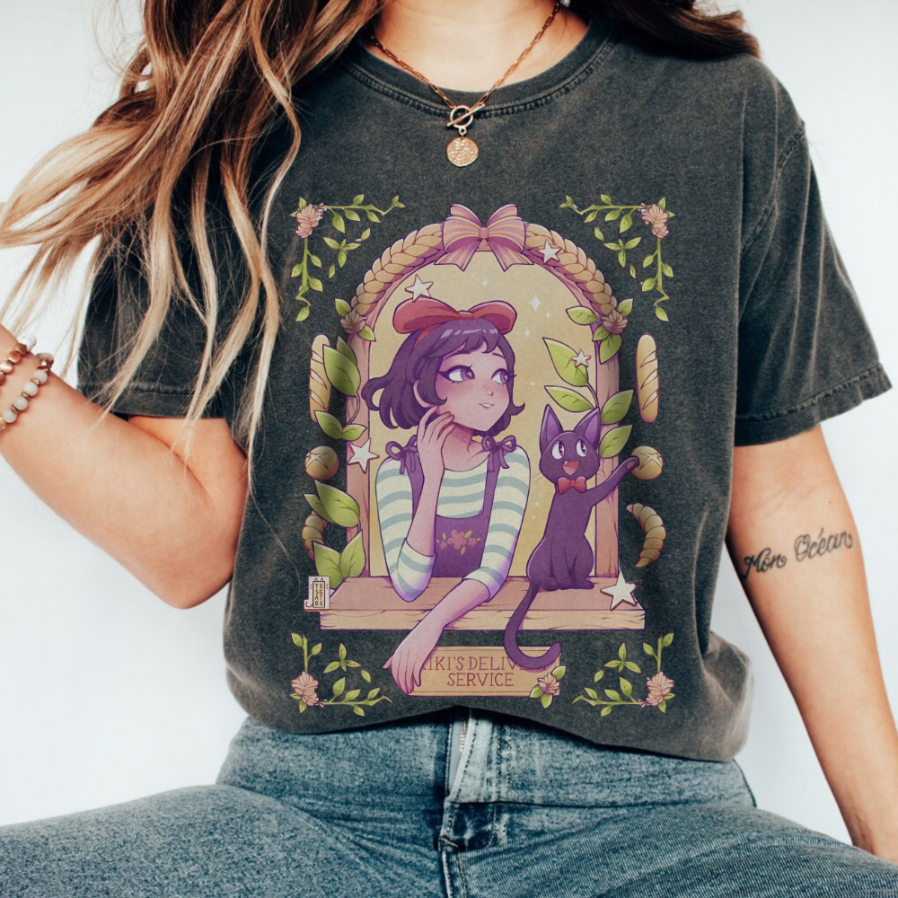 Kiki's Delivery Service Portal T-Shirt | 100% Cotton Studio Ghibli Tee