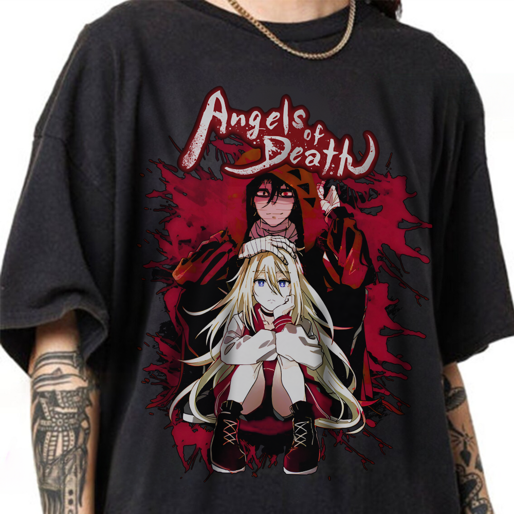 Angels of Death T-Shirt – 100% Cotton Anime Horror Tee for Fans