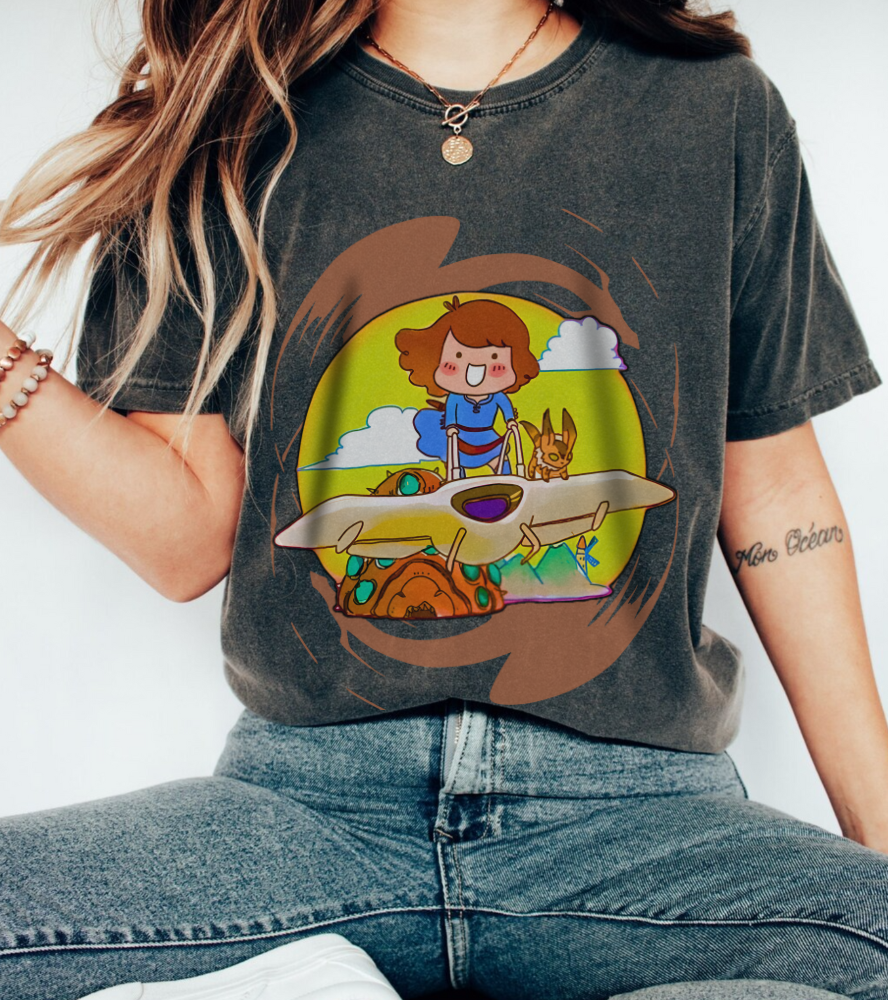 Nausicaa of the Valley of the Wind T-Shirt – 100% Cotton Studio Ghibli Anime Tee