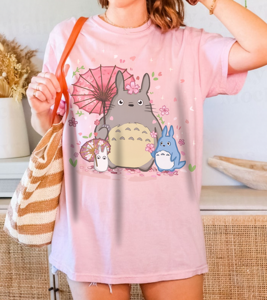 My Neighbor Totoro T-Shirt – 100% Cotton Gildan 5000 Anime Tee for Ghibli Fans