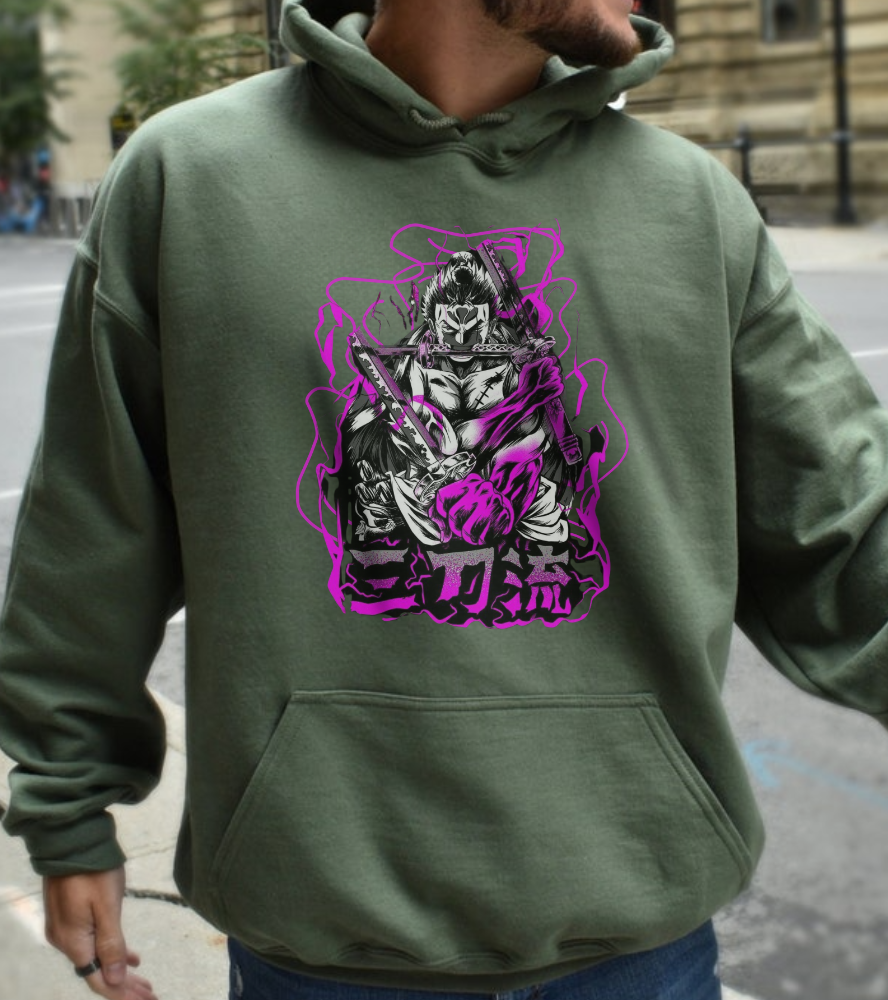 Roronoa Zoro Hoodie – 100% Cotton One Piece Anime Hoodie for True Fans