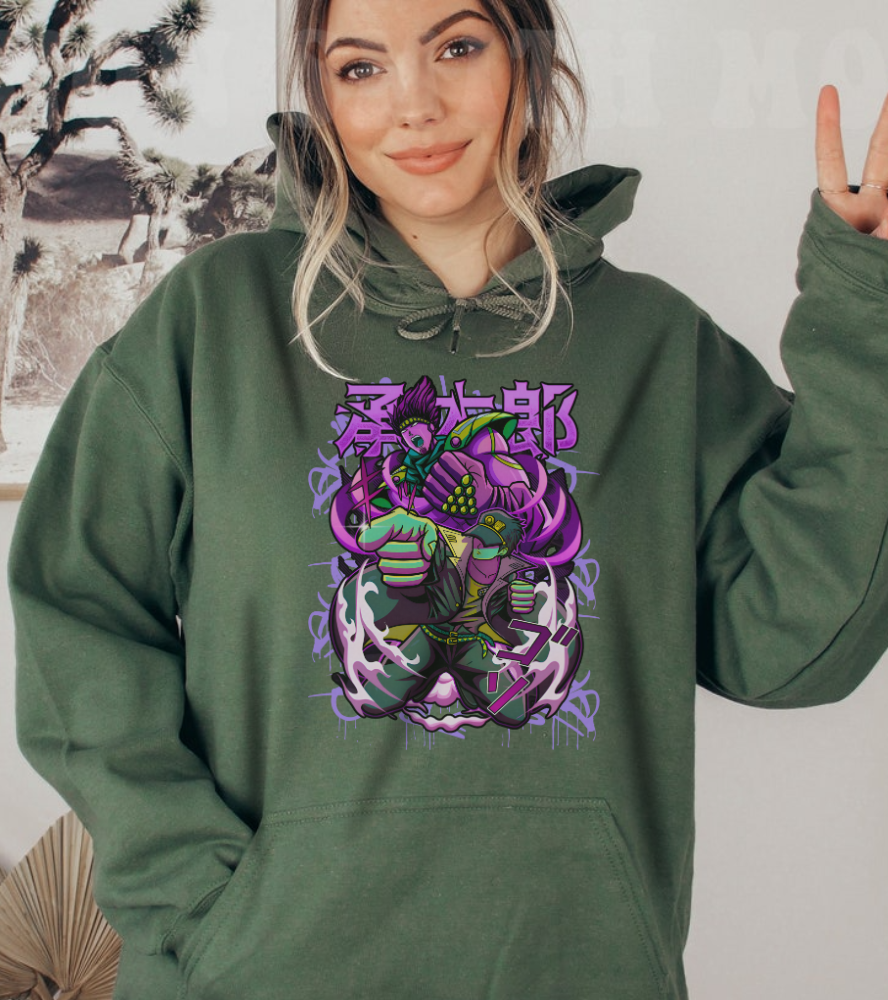 JoJo's Bizarre Adventure Hoodie – 100% Cotton Anime Streetwear for JoJo Fans