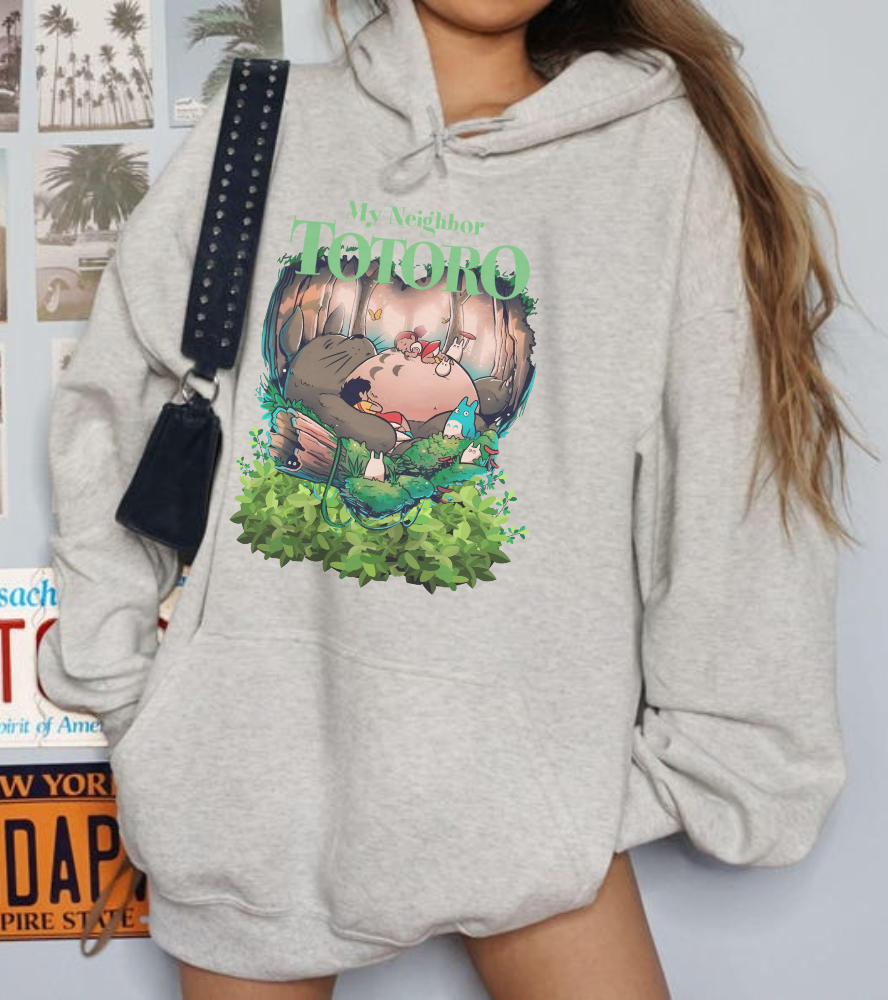 My Neighbor Totoro Dream Hoodie – 100% Cotton Anime Hoodie for Studio Ghibli Fans
