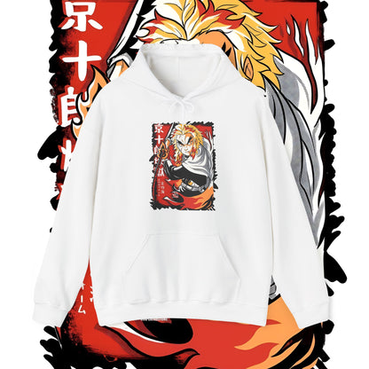 Rengoku Flame Hashira Hoodie | Demon Slayer | 100% Cotton Anime Hoodie