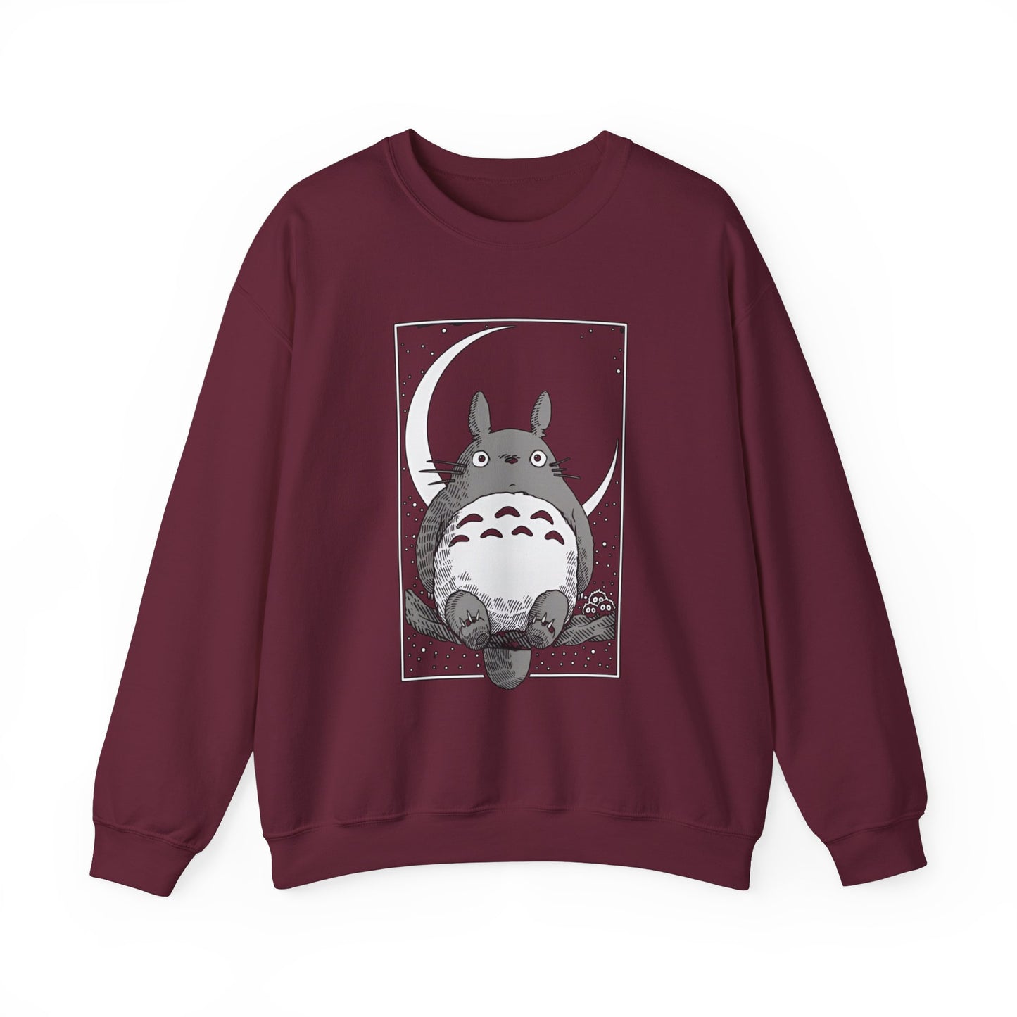 Totoro Night Dreams Sweatshirt – Cozy 100% Cotton Studio Ghibli Pullover for Anime Lovers