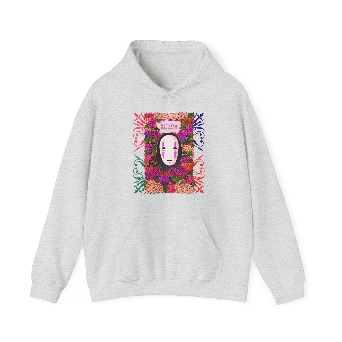 No Face Spirited Away Hoodie – 100% Cotton Gildan 18500 | Studio Ghibli Anime Hoodie
