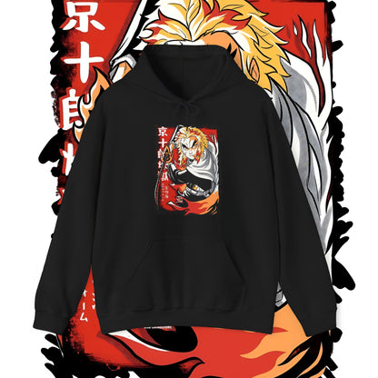 Rengoku Flame Hashira Hoodie | Demon Slayer | 100% Cotton Anime Hoodie