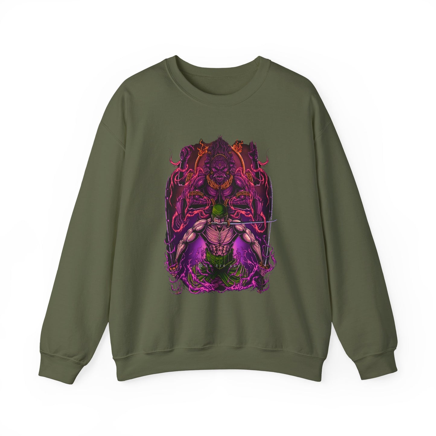 Roronoa Zoro Sweatshirt – 100% Cotton One Piece Anime Crewneck
