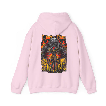 Eren Jaeger Back Print Hoodie – 100% Cotton Attack on Titan Anime Hoodie for Fans