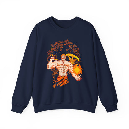 Escanor Seven Deadly Sins Sweatshirt – 100% Cotton Anime Pullover for Lion’s Sin of Pride Fans