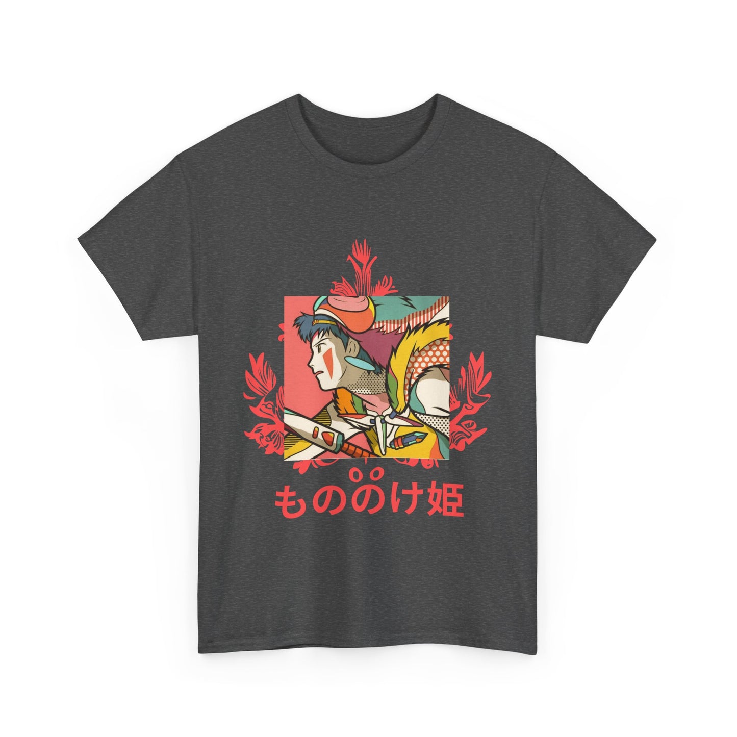Mononoke Princess T-Shirt – Ghibli Anime Tee 100% Cotton