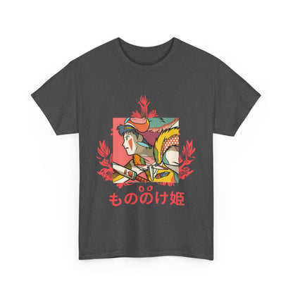 Mononoke Princess T-Shirt – Ghibli Anime Tee 100% Cotton