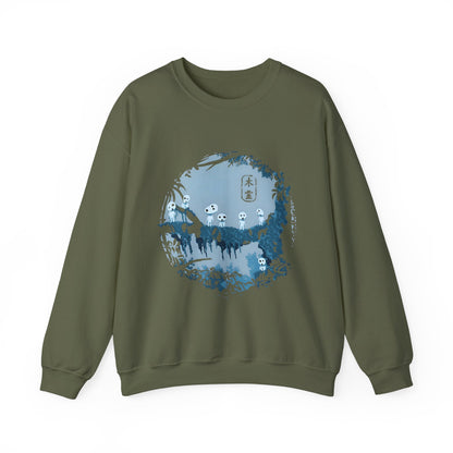 Kodama Tree Forest Sweatshirt – 100% Cotton Studio Ghibli Pullover Inspired by Princess Mononoke
