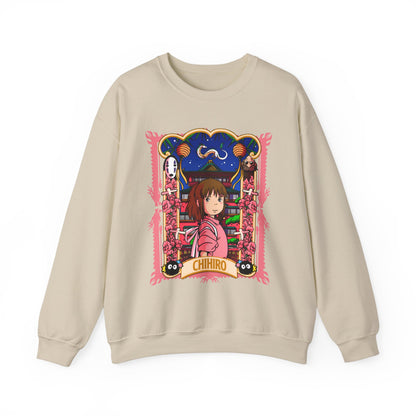 Spirited Away Chihiro Sweatshirt – 100% Cotton Studio Ghibli Pullover for Anime Fans