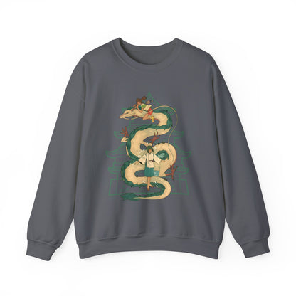 Haku Spirited Away Sweatshirt – 100% Cotton Studio Ghibli Anime Pullover for Fans