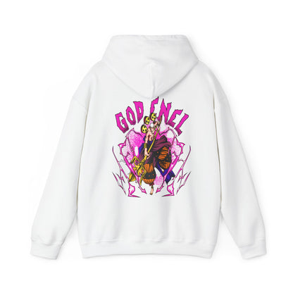 God Enel One Piece Back Print Hoodie – 100% Cotton Anime Hoodie with Thunder God Design