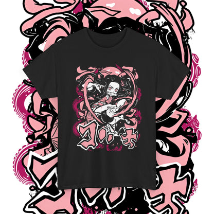 Nezuko Kamado Art T-Shirt | Demon Slayer Waifu | 100% Cotton Anime Tee