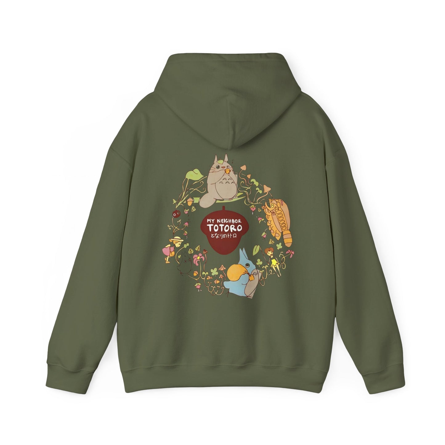 My Neighbor Totoro Back Print Hoodie – 100% Cotton Studio Ghibli Sweatshirt for Anime Fans