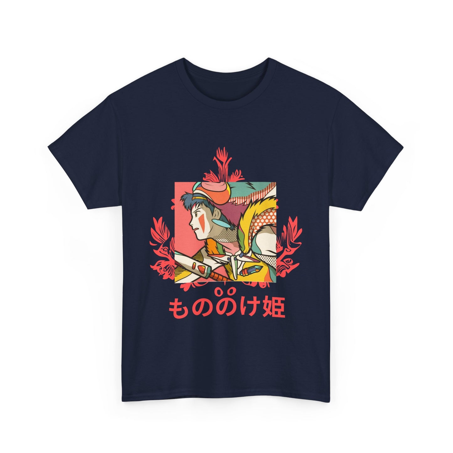 Mononoke Princess T-Shirt – Ghibli Anime Tee 100% Cotton