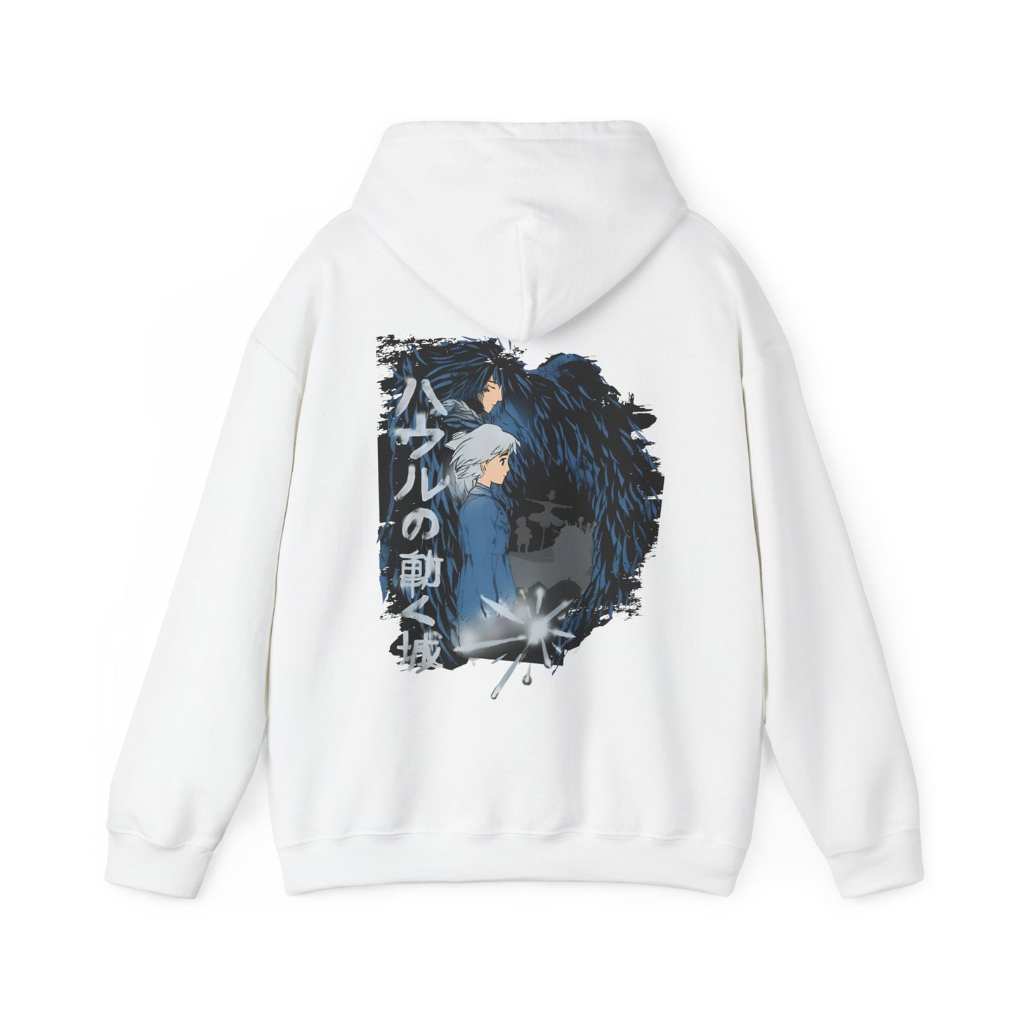 Howl & Sophie Back Print Hoodie – 100% Cotton Studio Ghibli Hoodie Inspired by Howl’s Moving Castle