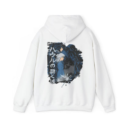 Howl & Sophie Back Print Hoodie – 100% Cotton Studio Ghibli Hoodie Inspired by Howl’s Moving Castle