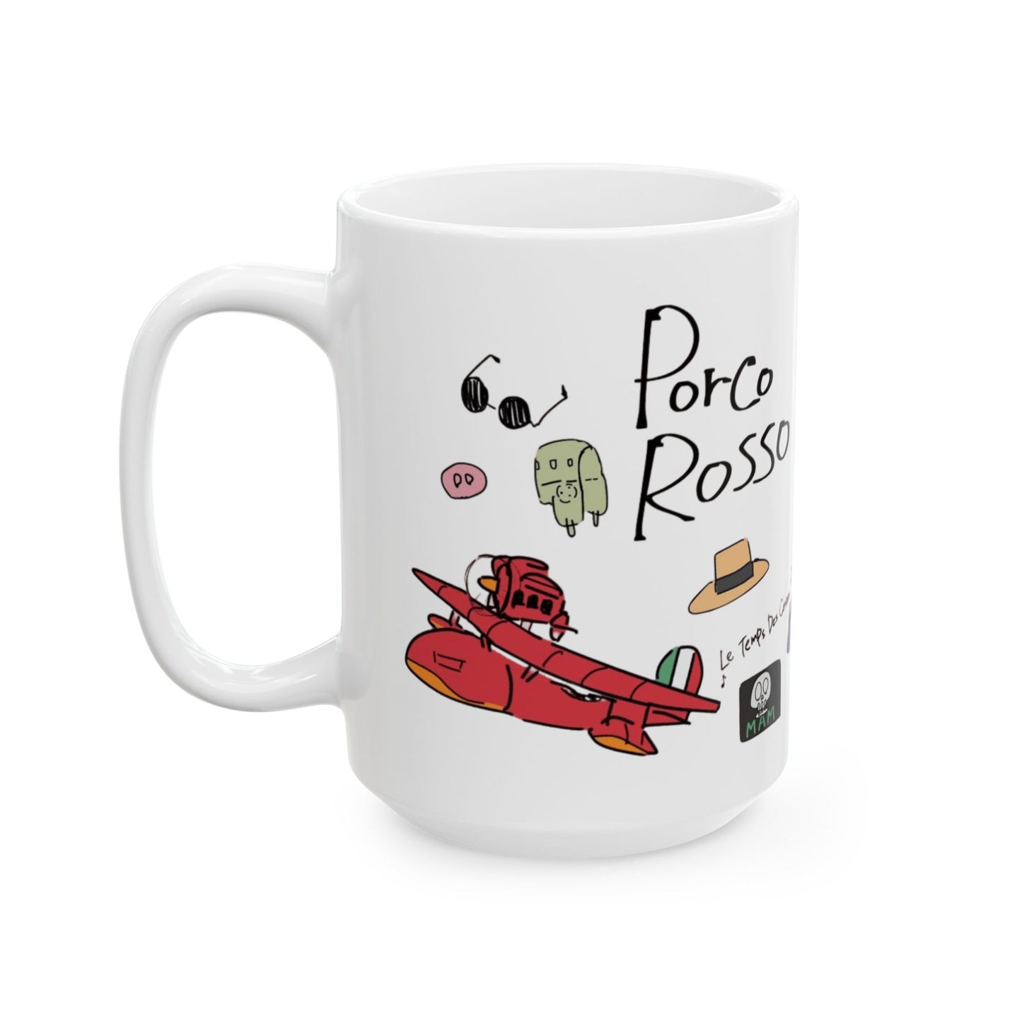 Porco Rosso Tribute Mug – Studio Ghibli Ceramic Cup – 11oz & 15oz Anime Coffee Gift