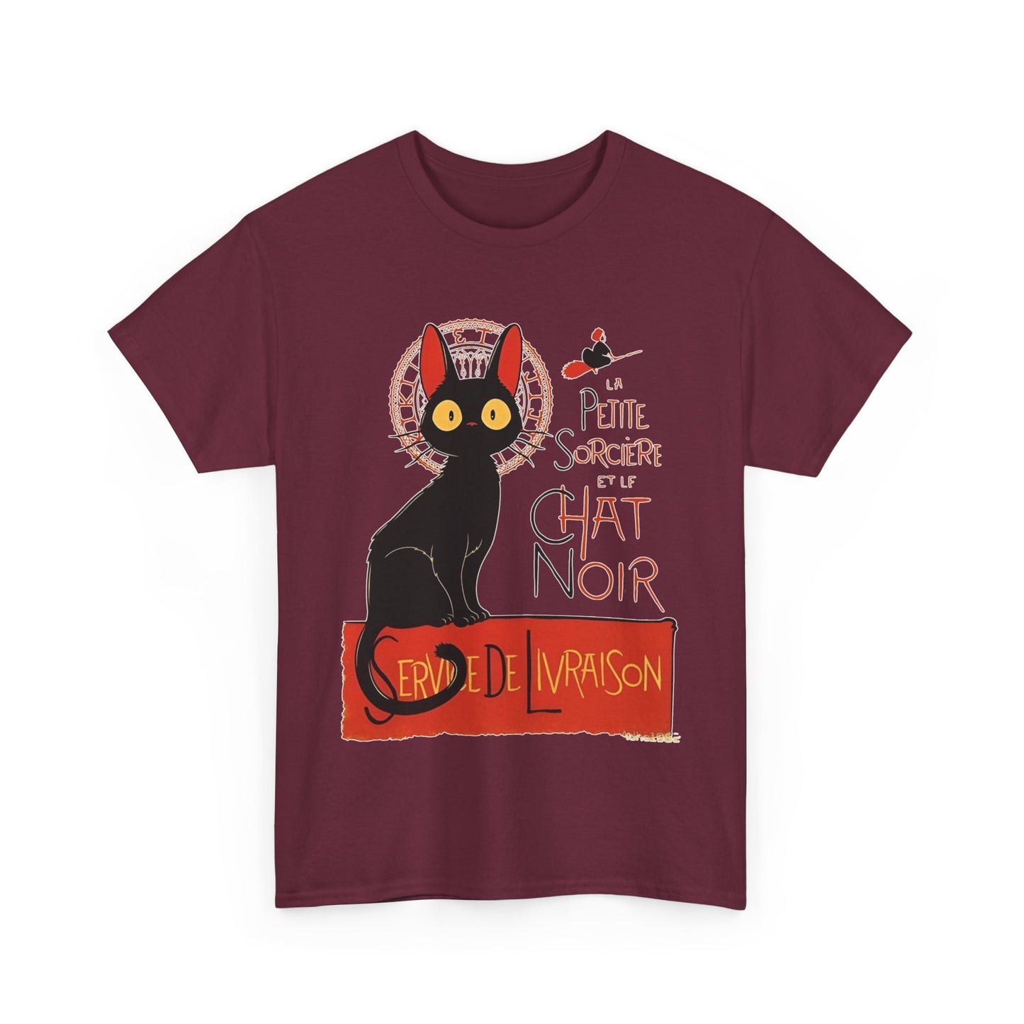 Kiki's Delivery Service T-Shirt – 100% Cotton "Service de Livraison" Studio Ghibli Tee for Fans