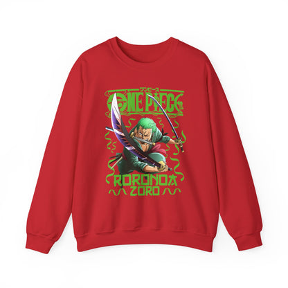 Roronoa Zoro Sword Sweatshirt – 100% Cotton One Piece Anime Pullover for Fans