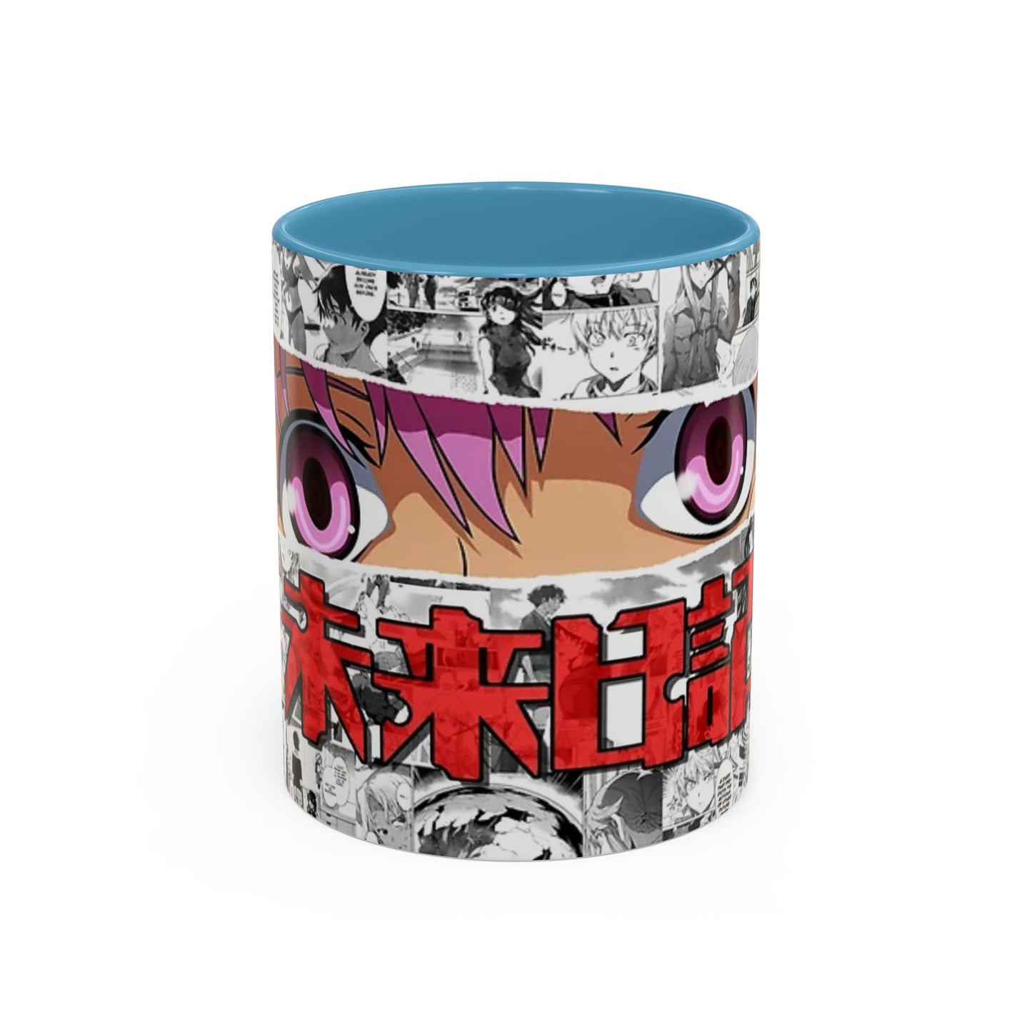 Yuno Gasai Accent Handle Mug – Future Diary Anime Cup – 11oz & 15oz Ceramic Gift for Yandere Fans