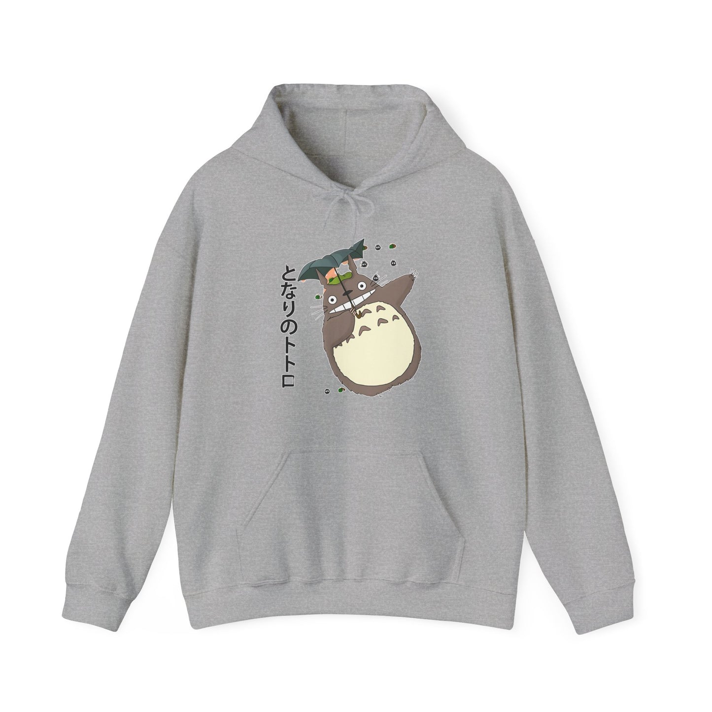 Totoro Funny Face Hoodie – 100% Cotton Cute Studio Ghibli Hoodie for Anime Fans
