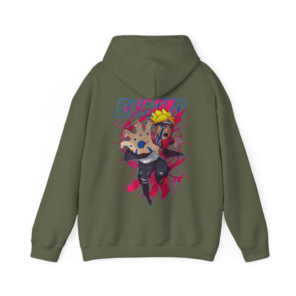 Boruto Naruto Next Generations Back Print Hoodie – 100% Cotton Anime Hoodie for Boruto Fans