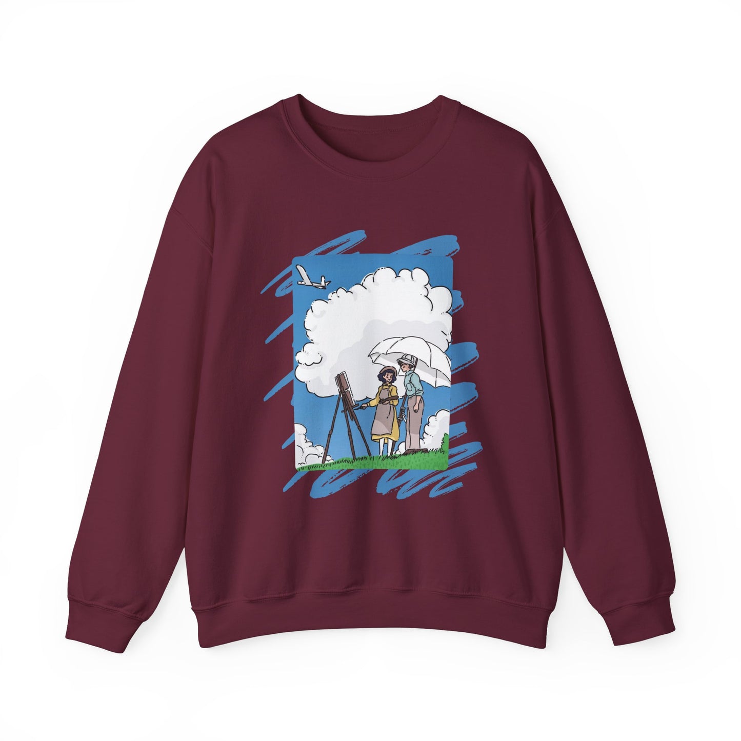 The Wind Rises Studio Ghibli Sweatshirt – 100% Cotton Cozy Anime Pullover for Ghibli Fans