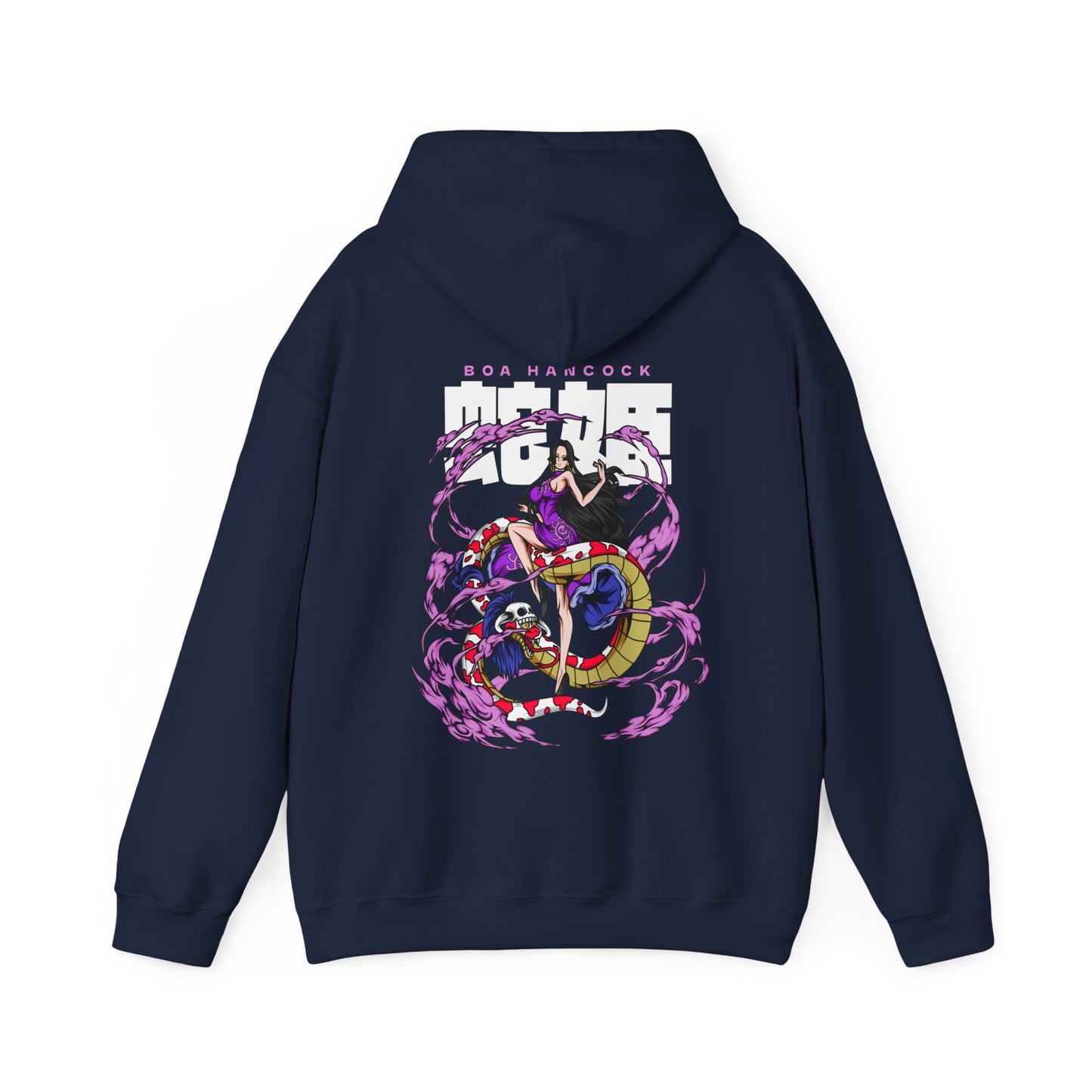 Boa Hancock Back Print Hoodie – 100% Cotton One Piece Anime Sweatshirt