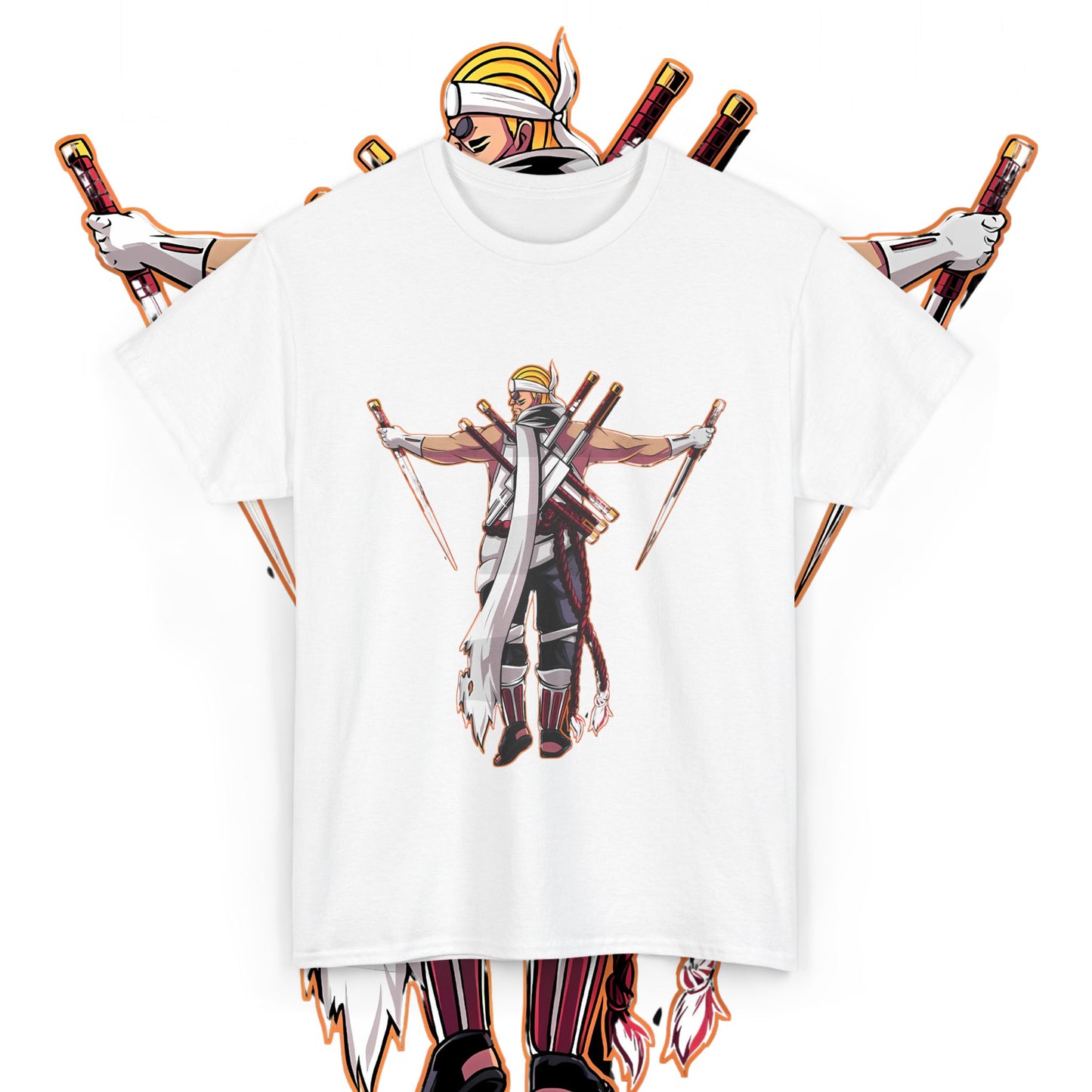 Killer Bee Naruto Anime Cotton T-Shirt