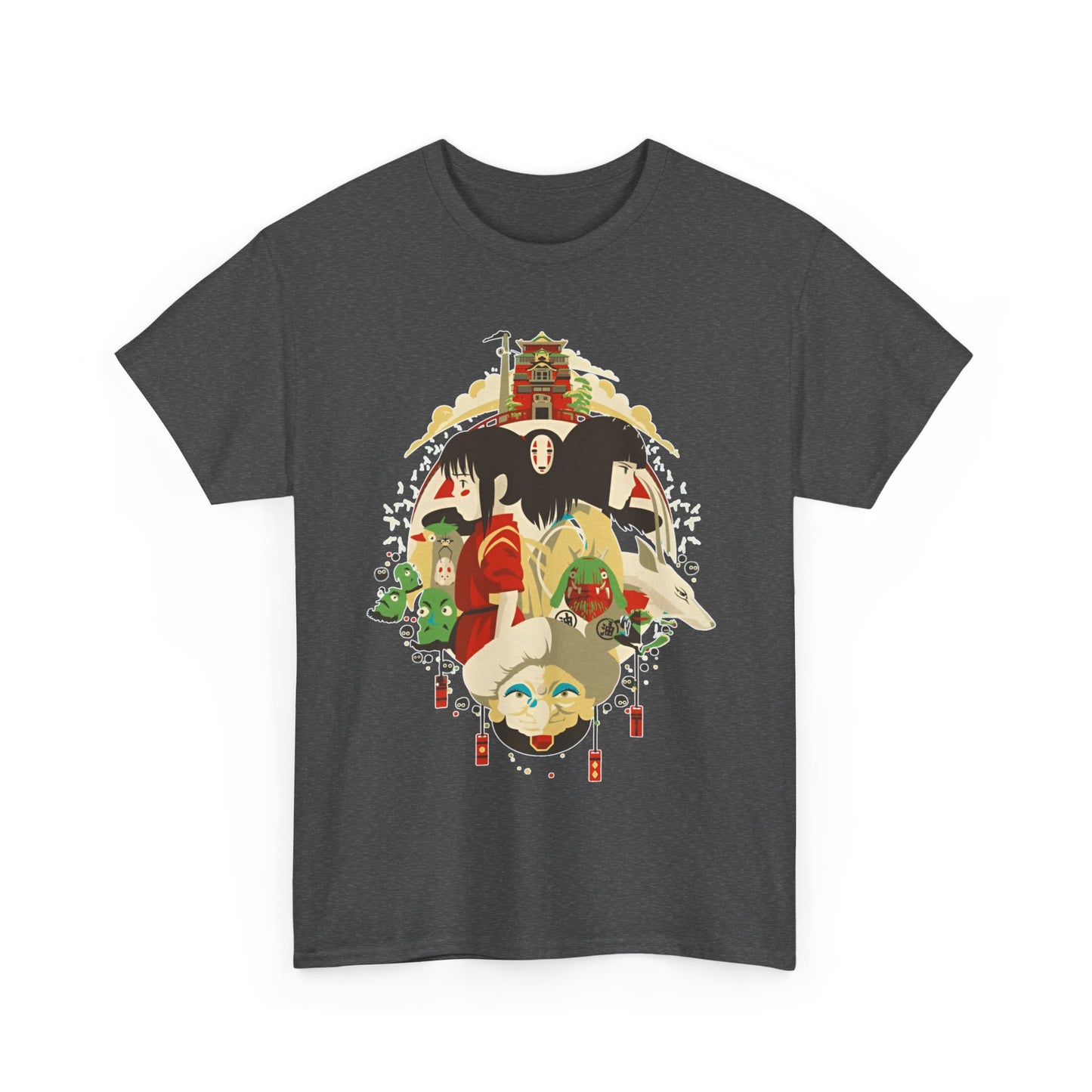 Spirited Away Characters T-Shirt – 100% Cotton Studio Ghibli Tee