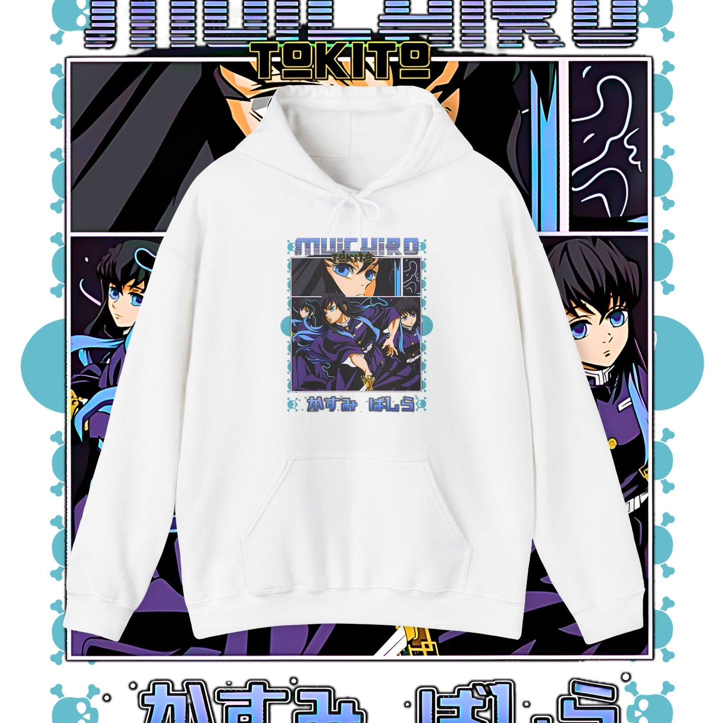 Muichiro Tokito Mist Hashira Hoodie | Demon Slayer 100% Cotton Anime Hoodie