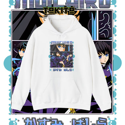 Muichiro Tokito Mist Hashira Hoodie | Demon Slayer 100% Cotton Anime Hoodie
